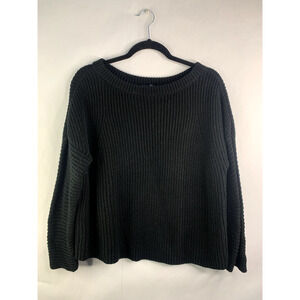 Womens Polo Ralph Lauren Black Sweater Medium Long Sleeve Knitted PRL Women M